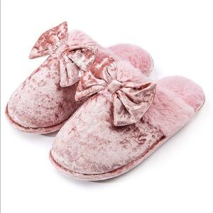 velvet bedroom slippers